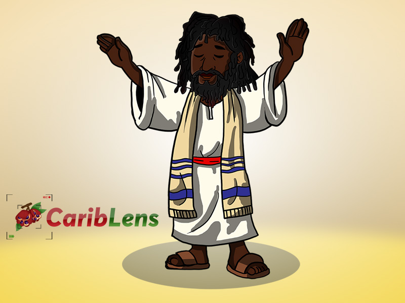 Black cartoon Jesus