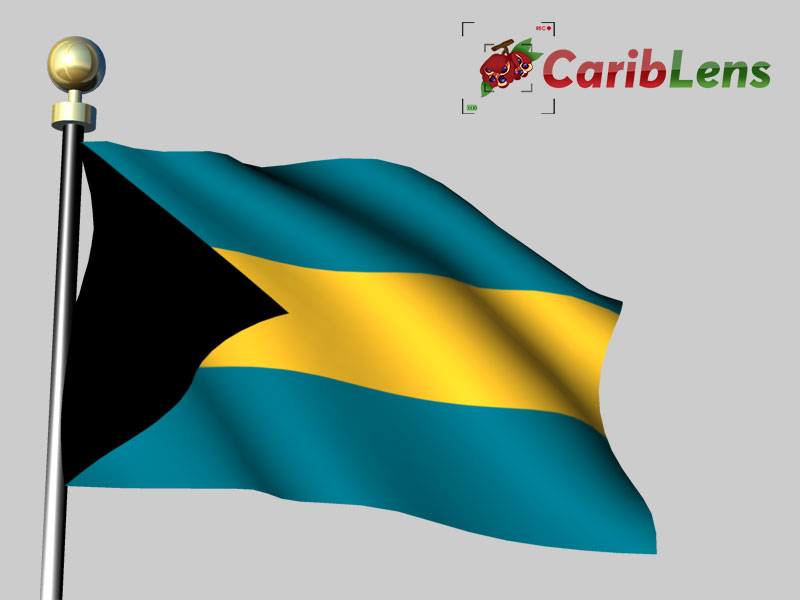 Bahamas animated flag