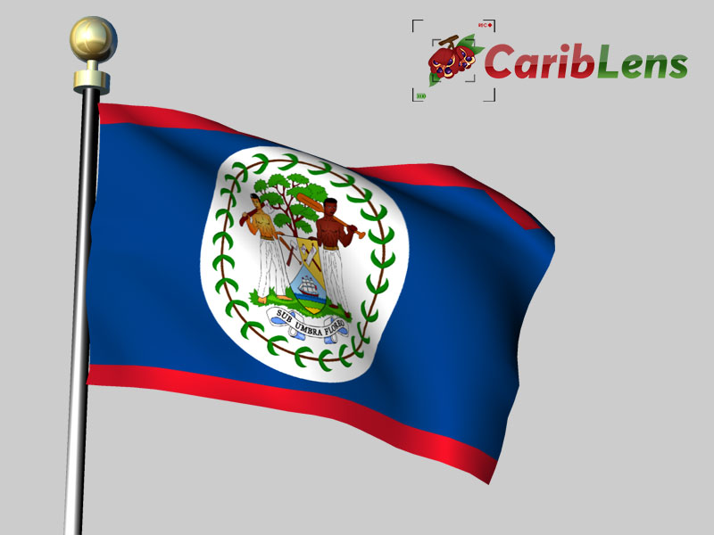 Belize animated flag