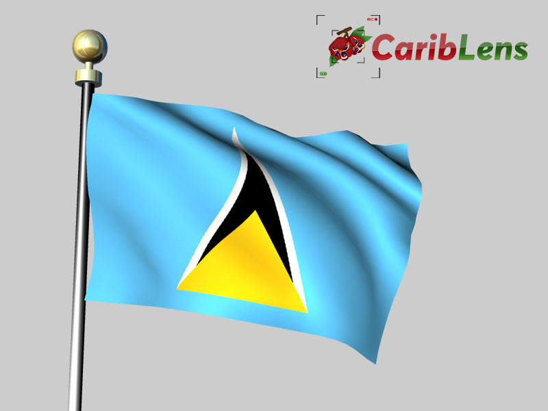 Saint Lucia animated flag
