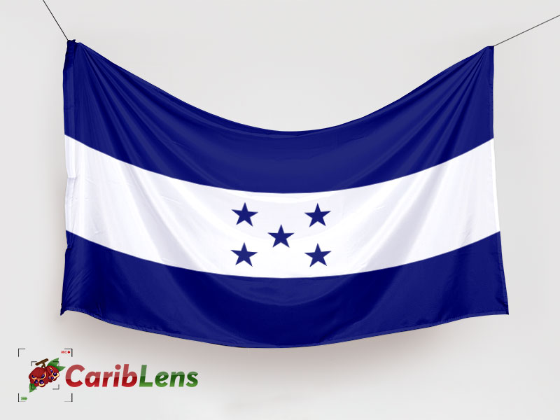 The national flag of Honduras – hanging flag – Free graphics