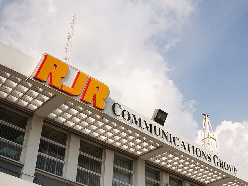 RJRGLEANER communications group building with old RJR logo