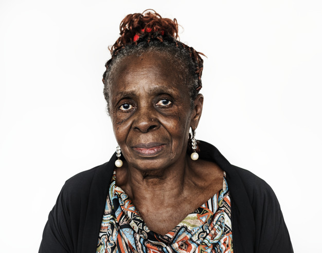 Old African American black woman – senior citizen