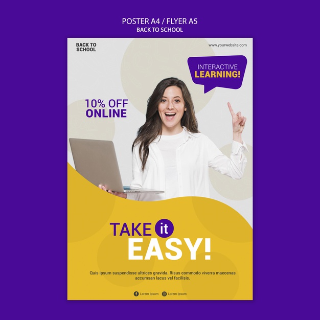 Back School Online Poster Template 23 2148876051