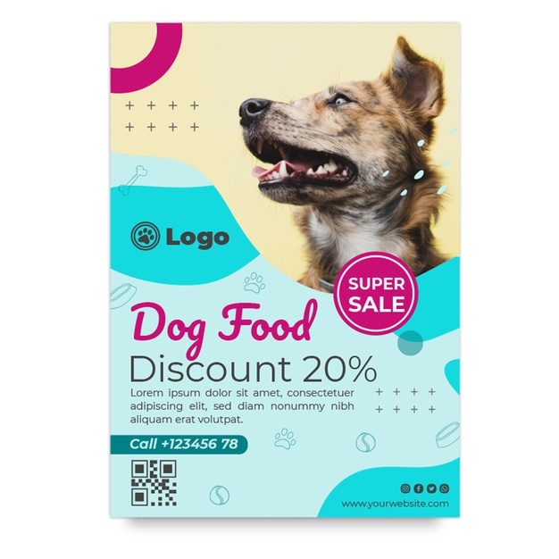 Dog Food Vertical Flyer Template 23 2148972338