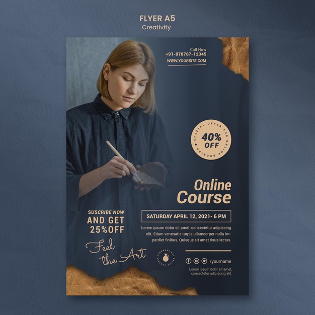 Flyer Template Creative Pottery Workshop With Woman 23 2148957392