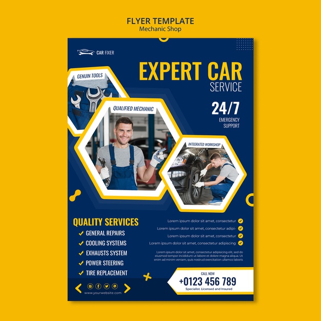 Mechanic Shop Flyer Template 23 2148747126