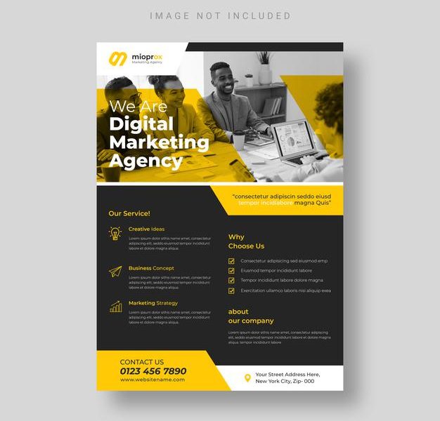 Modern business Promotion flyer template Free Psd