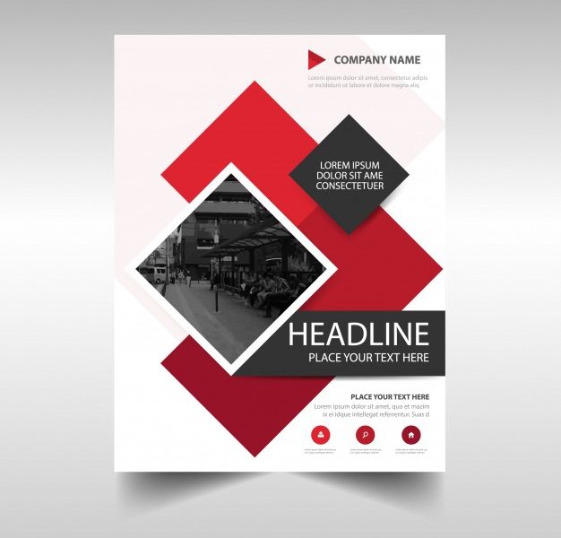 Modern Red Commercial Annual Report Template Free Vector