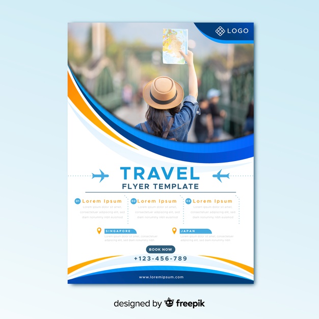 Travel Flyer Template With Photo 52683 24822