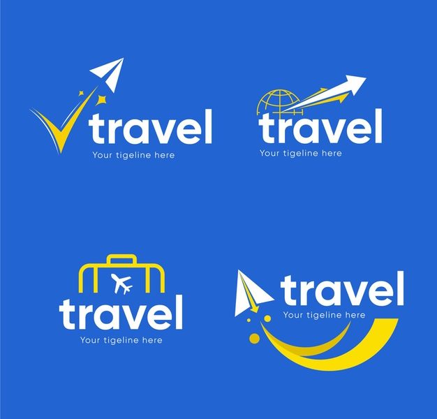 Travel logo template collection Free Vector