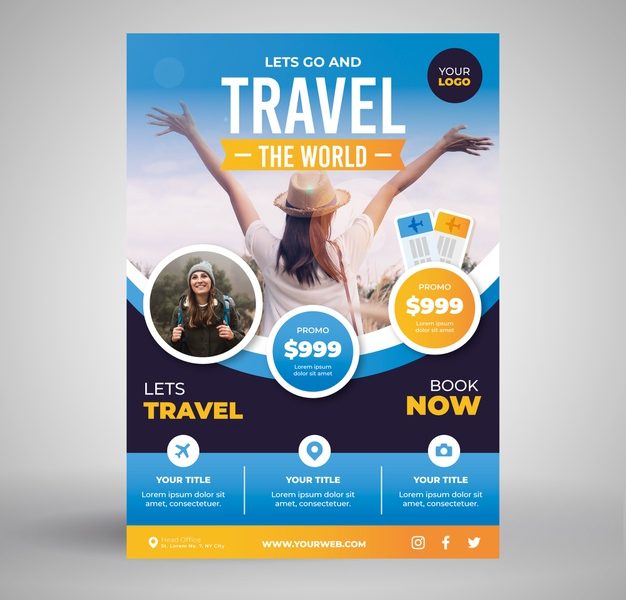 Travel poster concept Free Vector