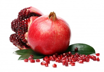 Exotic Delicious Pomegranate White Background 144627 12571