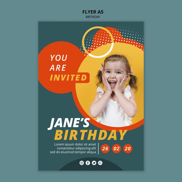 Happy Birthday Flyer Concept Template 23 2148459028