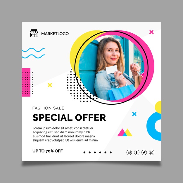 Online Shopping Flyer Template 23 2148931893