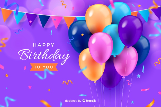 Realistic Style Happy Birthday Background 52683 20020