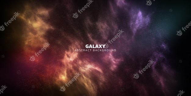 Banner galaxy abstract background Free Psd