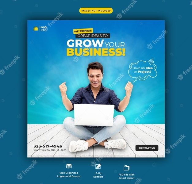 Business promotion and corporate social media banner template Free Psd Business promotion and corporate social media banner template Free Psd