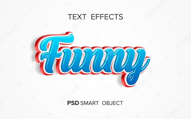 Creative bold text effect Free Psd