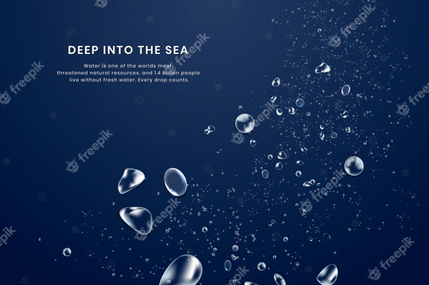 Deep sea background Free Vector