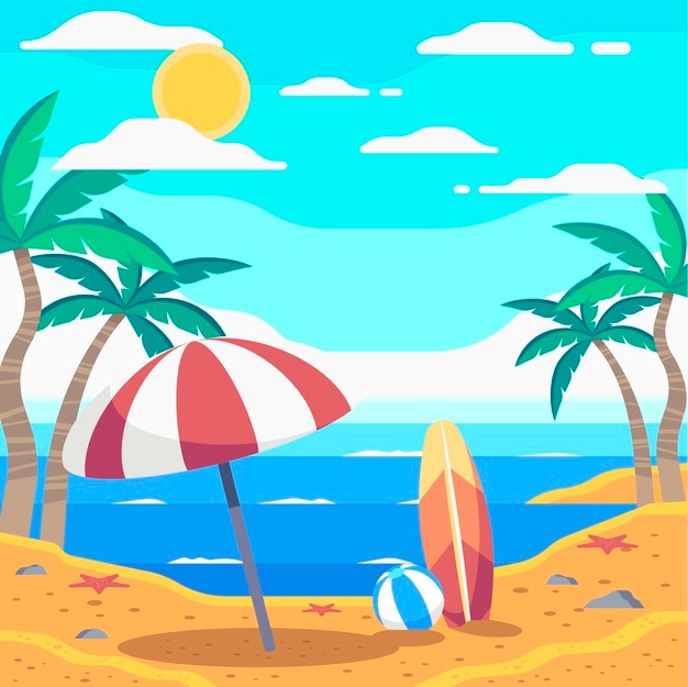 Flat Summer Illustration 23 2148947734