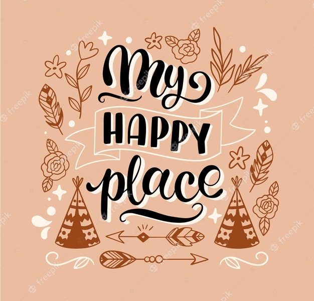 Hand drawn boho lettering Free Vector