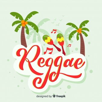 Maraca reggae background Free Vector