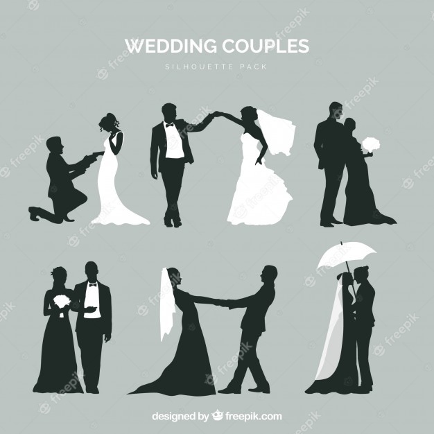 Six Wedding Couples Silhouette 23 2147734035
