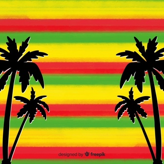 Stripes reggae background Free Vector