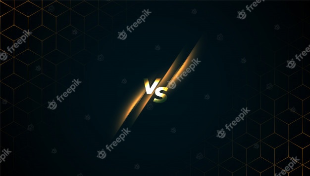 Versus vs batter screen game sports background Free Vector