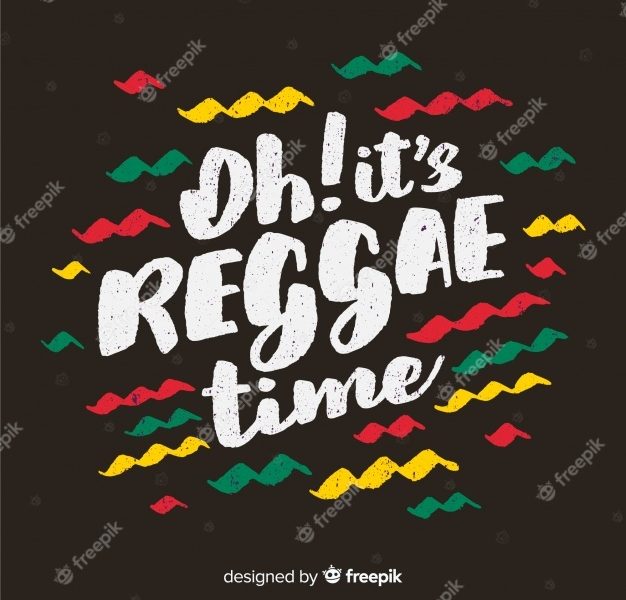 Waves reggae background Free Vector