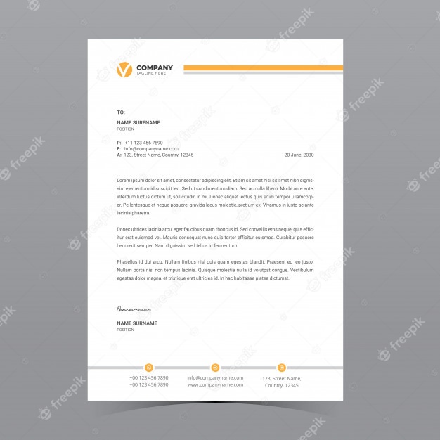 A4 Letterhead Template 79043 43