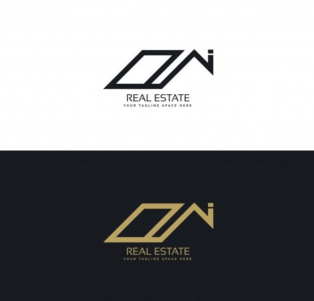 Abstract real estate logo Free Vector