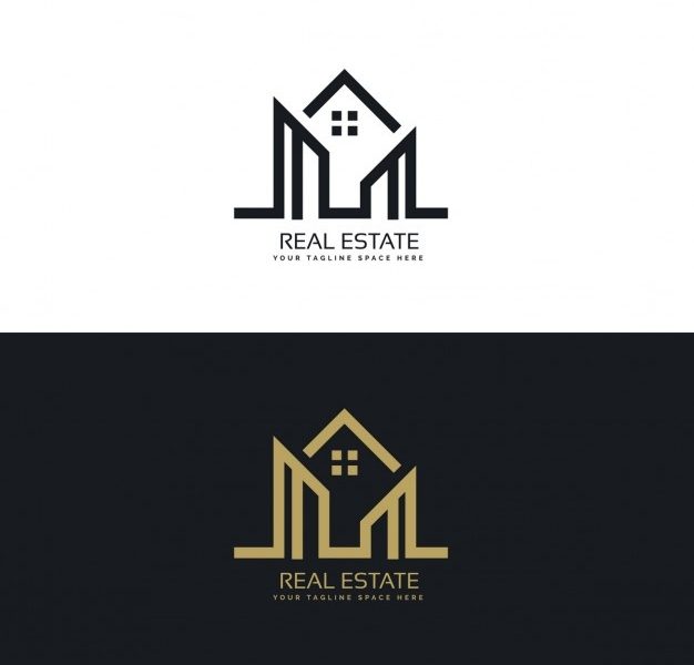 Corporate logo with geometric shapes Free Vector