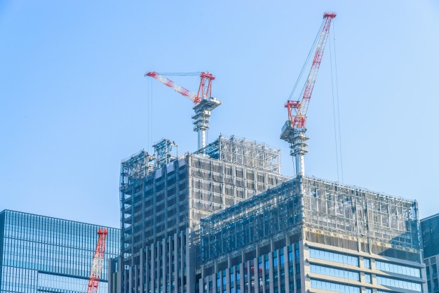 Crane construction building Free Photo