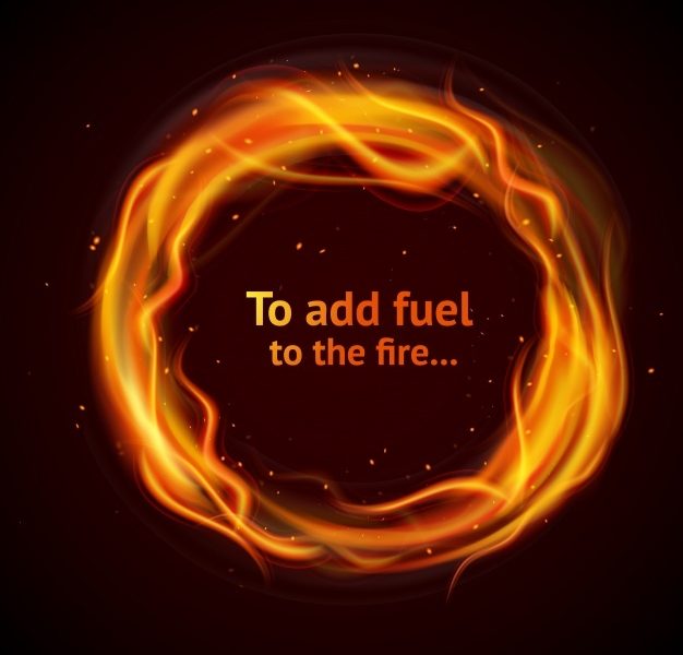 Fire background design Free Vector