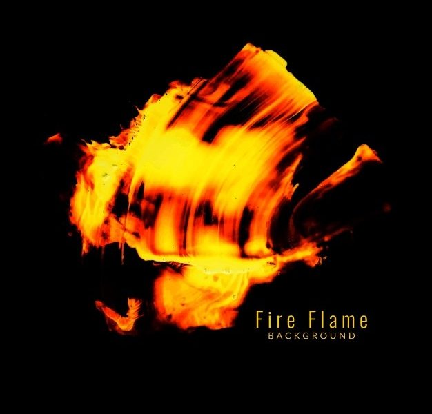 Fire flame background Free Vector