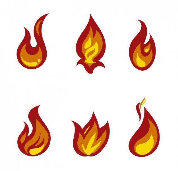 Fire flames Free Vector