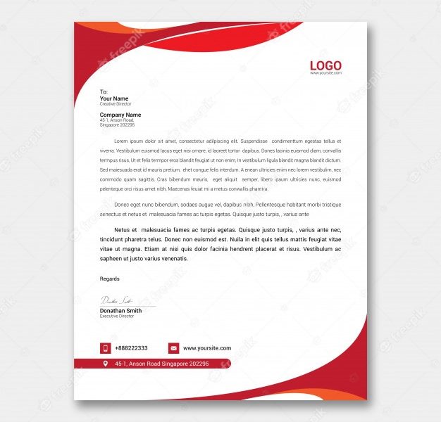 Letterhead Premium Vector