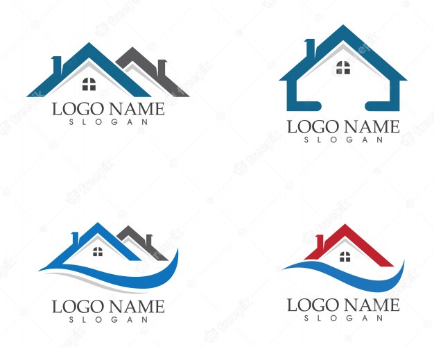 Real estate and home buildings logo icons template Premium Vector