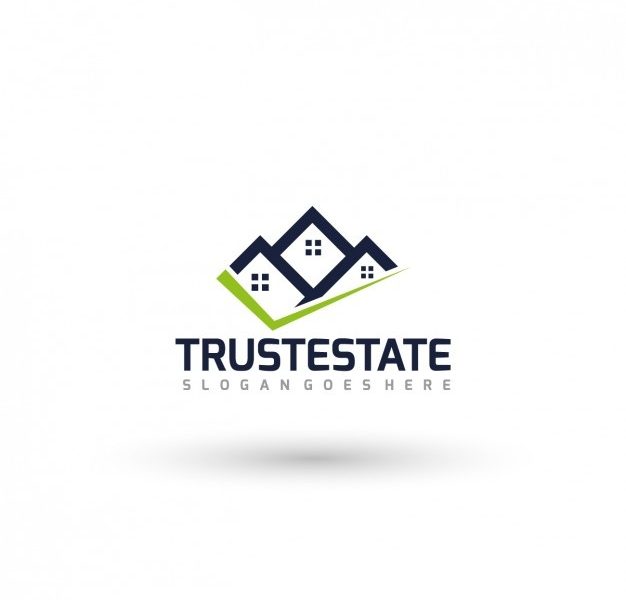 Real estate logo template Free Vector