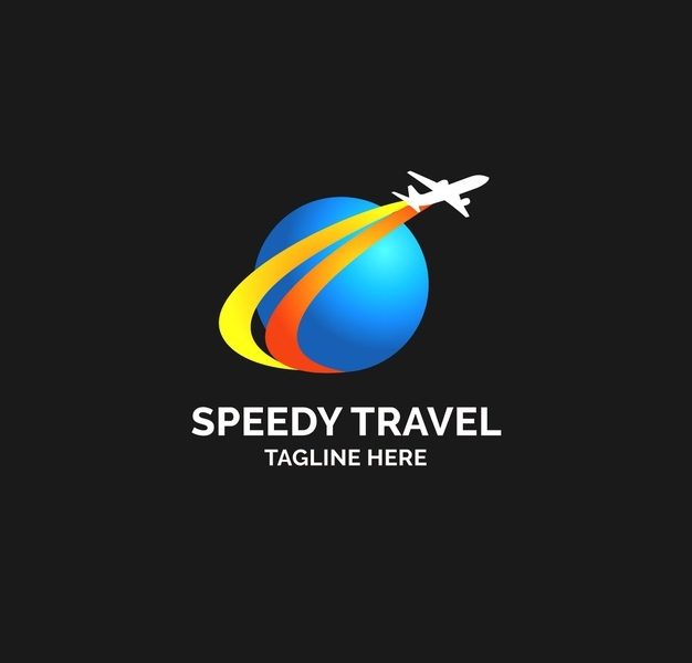 Detailed travel company logo Free Vector