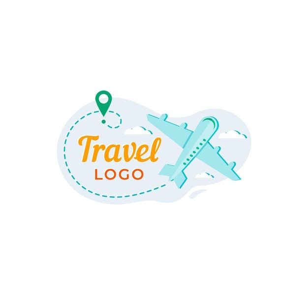 Detailed travel logo concept Free Vector
