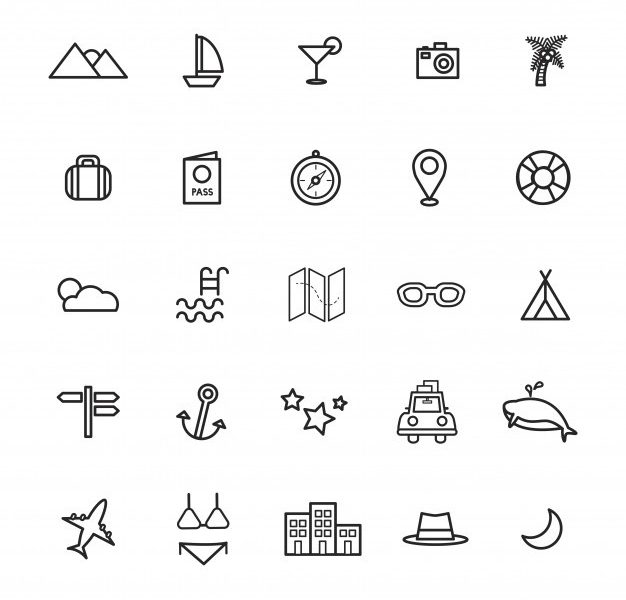 Travel destination icon vectors illustration concept Free Vector Travel destination icon vectors illustration concept Free Vector