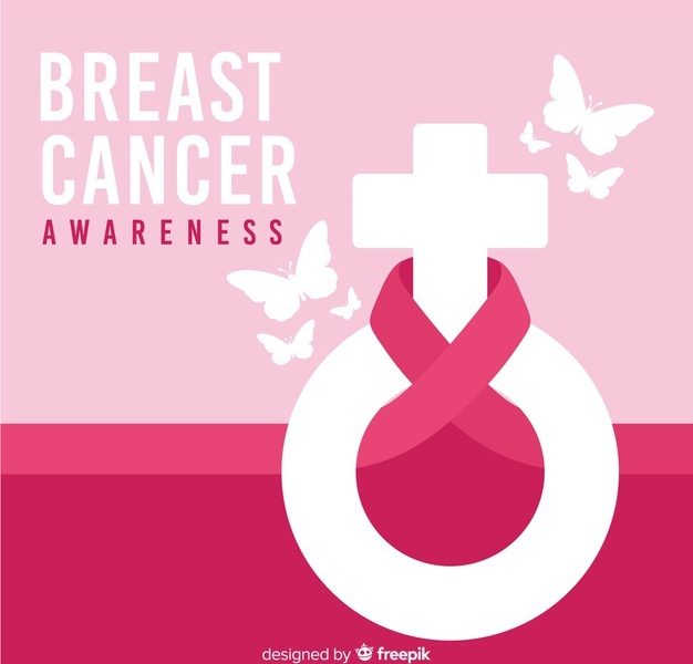 Breast cancer awareness ribbon with gender symbol Free Vector Breast cancer awareness ribbon with gender symbol Free Vector