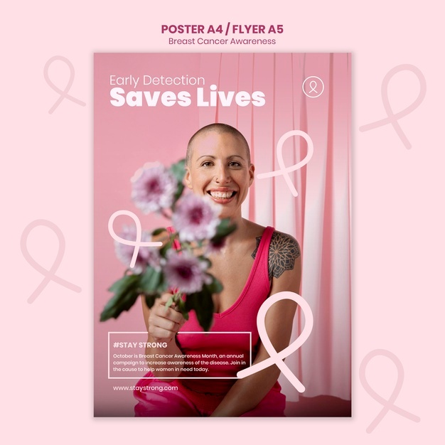 Breast Cancer Awareness Vertical Print Template 23 2149107020