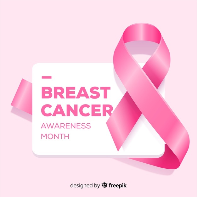 Breast Cancer Awareness With Realistic Ribbon 52683 24796