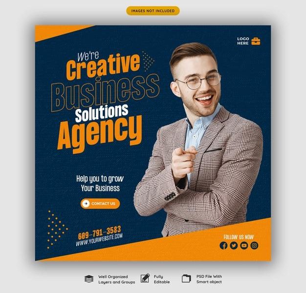 Digital marketing agency and corporate social media post template Free Psd Digital marketing agency and corporate social media post template Free Psd