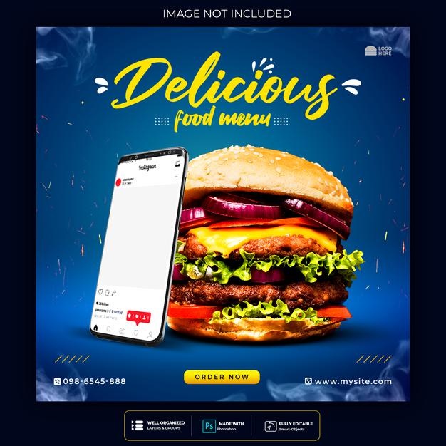 Food Social Media Banner Post Template 202595 357