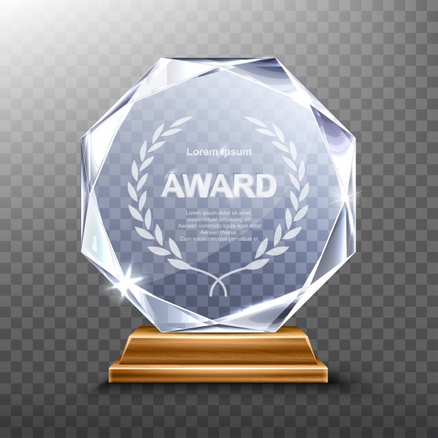 Glass Trophy Acrylic Winner Award Realistic 107791 205